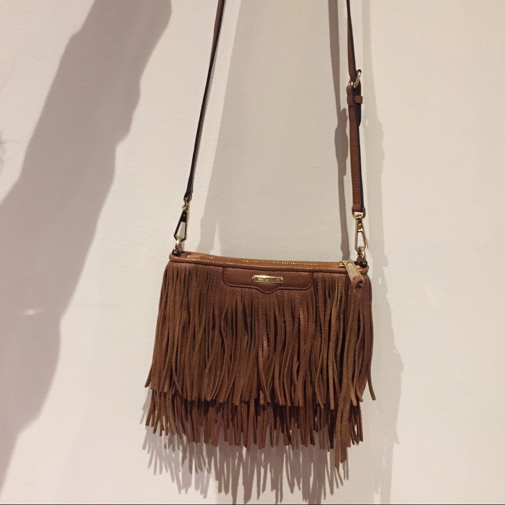 Rebecca Minkoff Finn Clutch crossbody with fringe